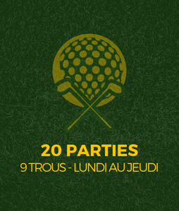 Partie de golf 9 trous - golf st-simon