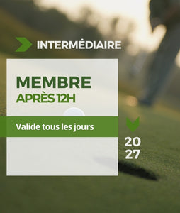 Abonnement de saison 2027 - Golf Saint-Simon - 7 jours - après 12h - golf membership