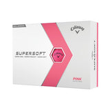 Balle de golf - Callaway Supersoft rose - 12 unités