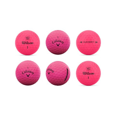 Balle de golf rose recyclée 6 unités -Marque mixe - Boutique Golf Saint-Simon