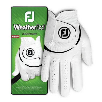 Gant de golf synthétique - Gant FootJoy Weather Sof blanc pour homme
