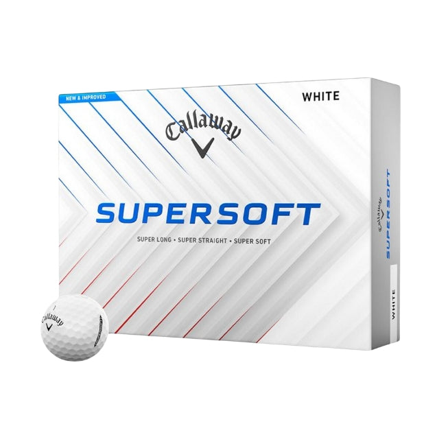 Balle de golf Callaway Supersoft blanche - Boite de 12 - Golf Saint-Simon