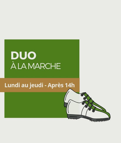 Forfait golf duo à la marche - en semaine - après 14h