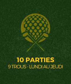 Partie de golf 9 trous - golf st-simon