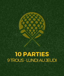 Partie de golf 9 trous - golf st-simon