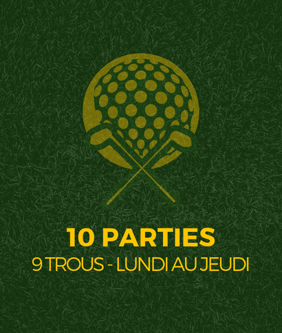 Partie de golf 9 trous - golf st-simon