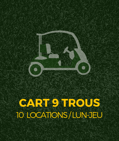 Voiturette de golf - cart de golf 9 trous